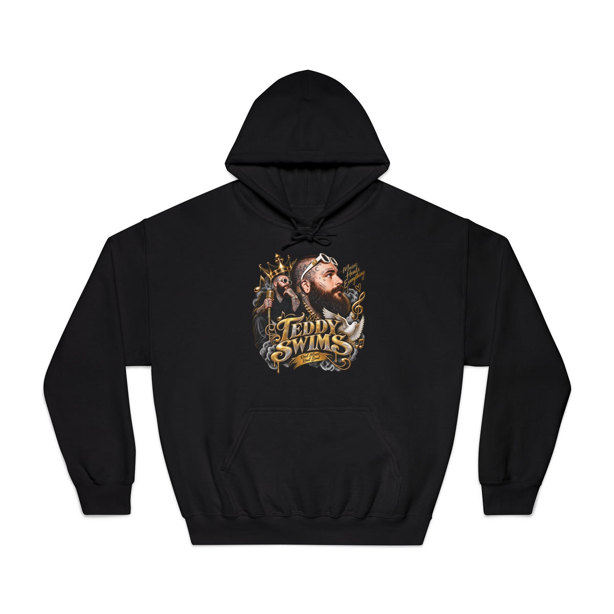 Teddy Swims Portrait Hoodie | Musical Artist Graphic Pullover
