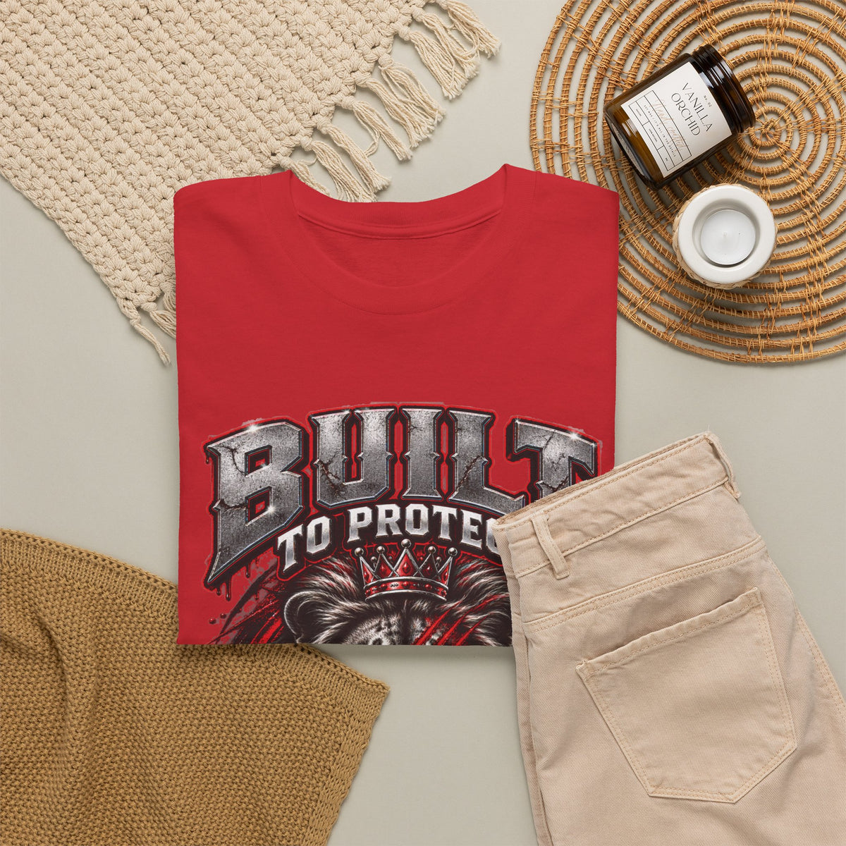 Built to Protect Her Peace Couples Graphic T-Shirt