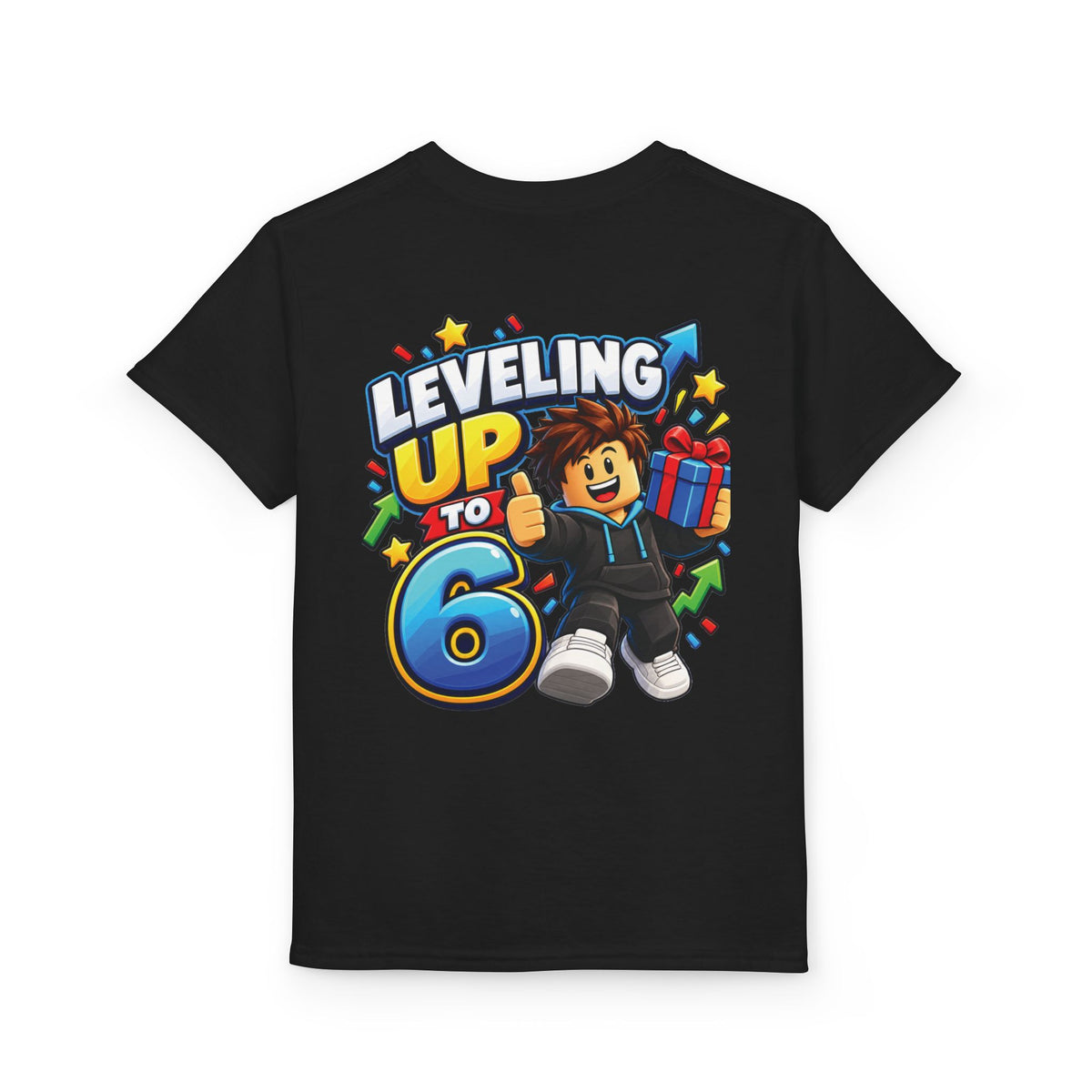 Roblox Birthday Leveling Up to 6 Youth T-Shirt
