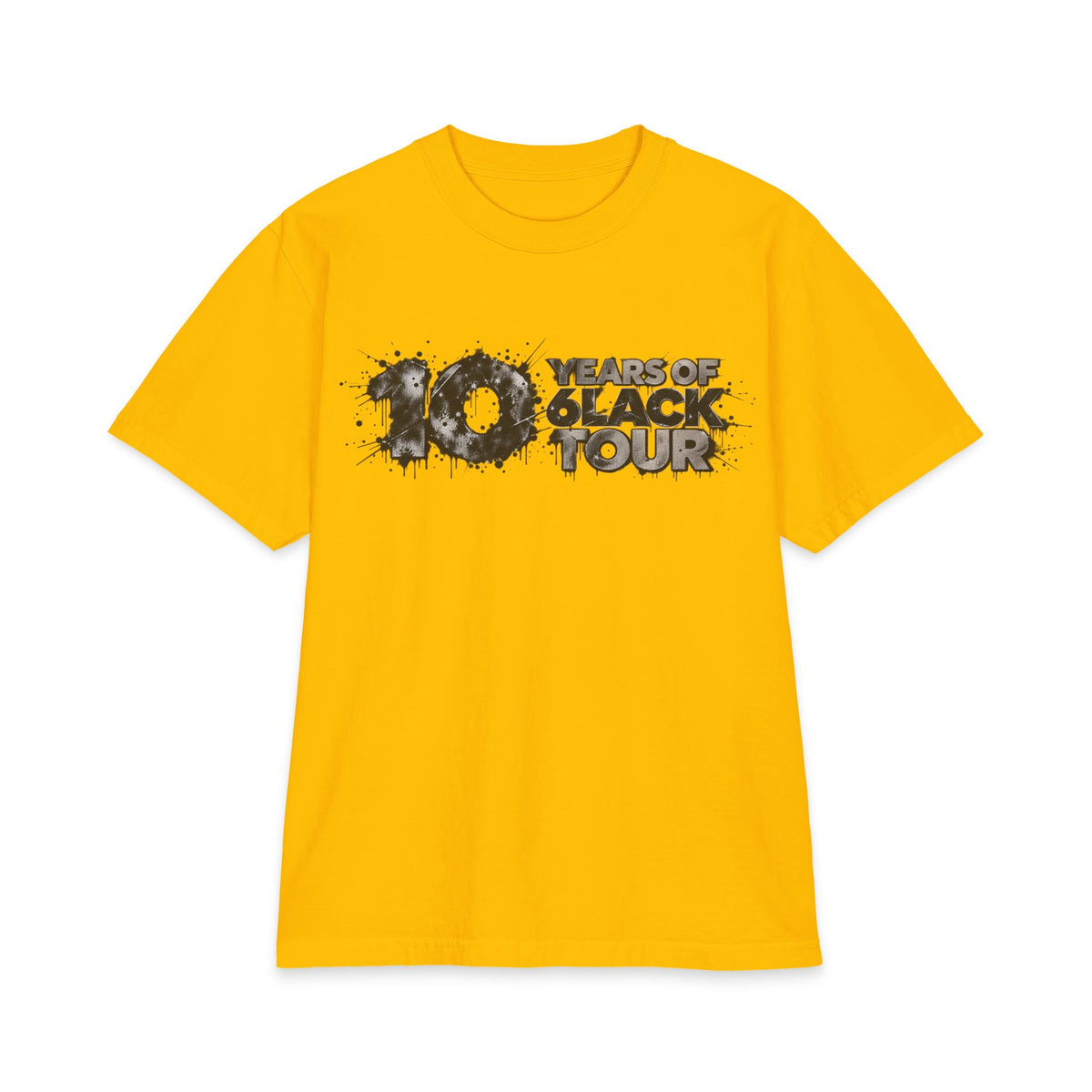 10 Years of 6lack Tour T-Shirt | 6lack Tour Bear Paw Graphic