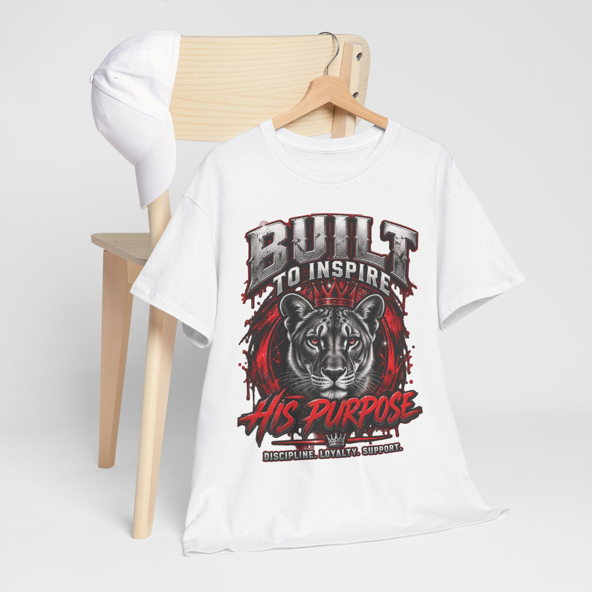 Built to Inspire His Purpose Couples Tiger Graphic T-Shirt