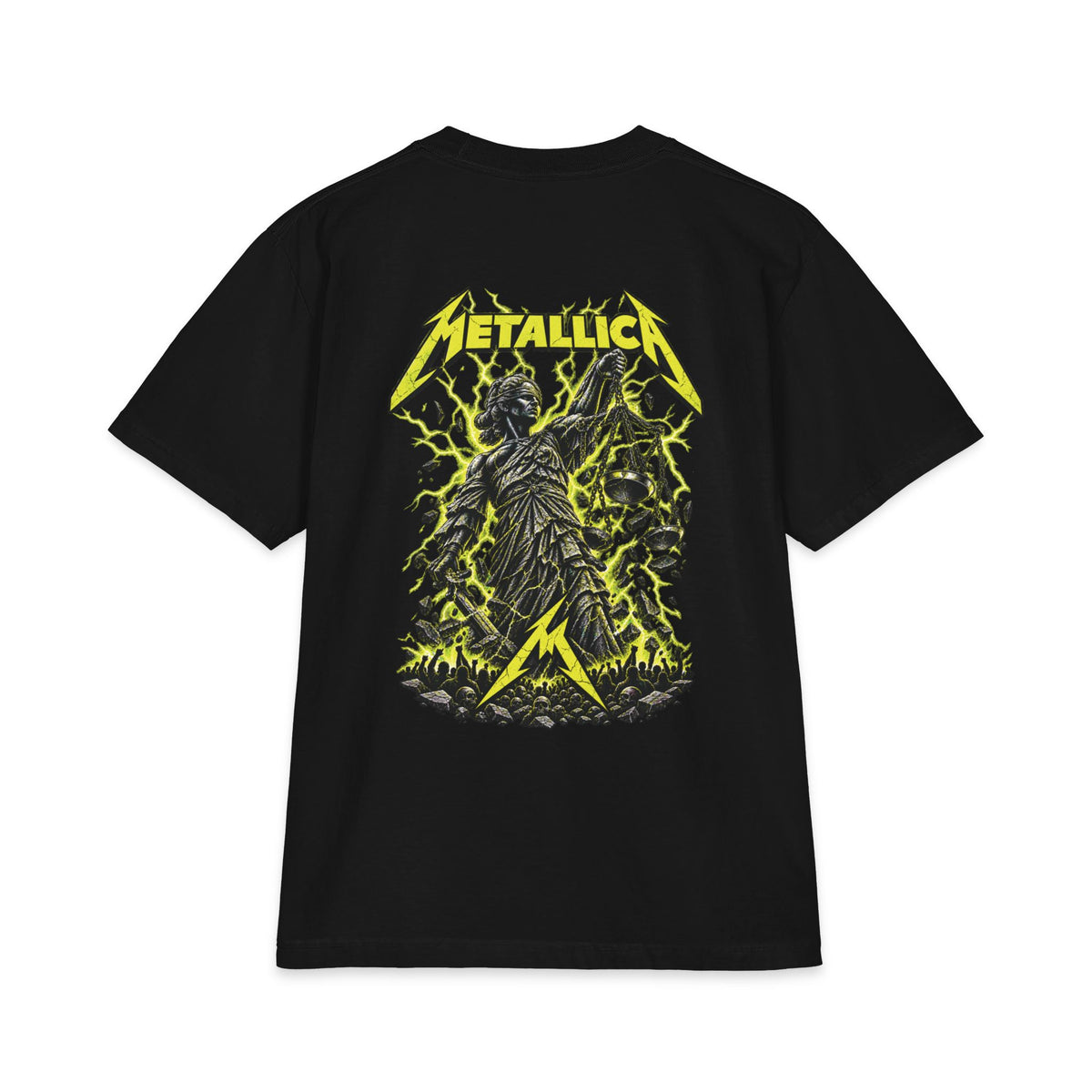 Metallica Skull Clock T-Shirt | Rock Band Graphic Tee