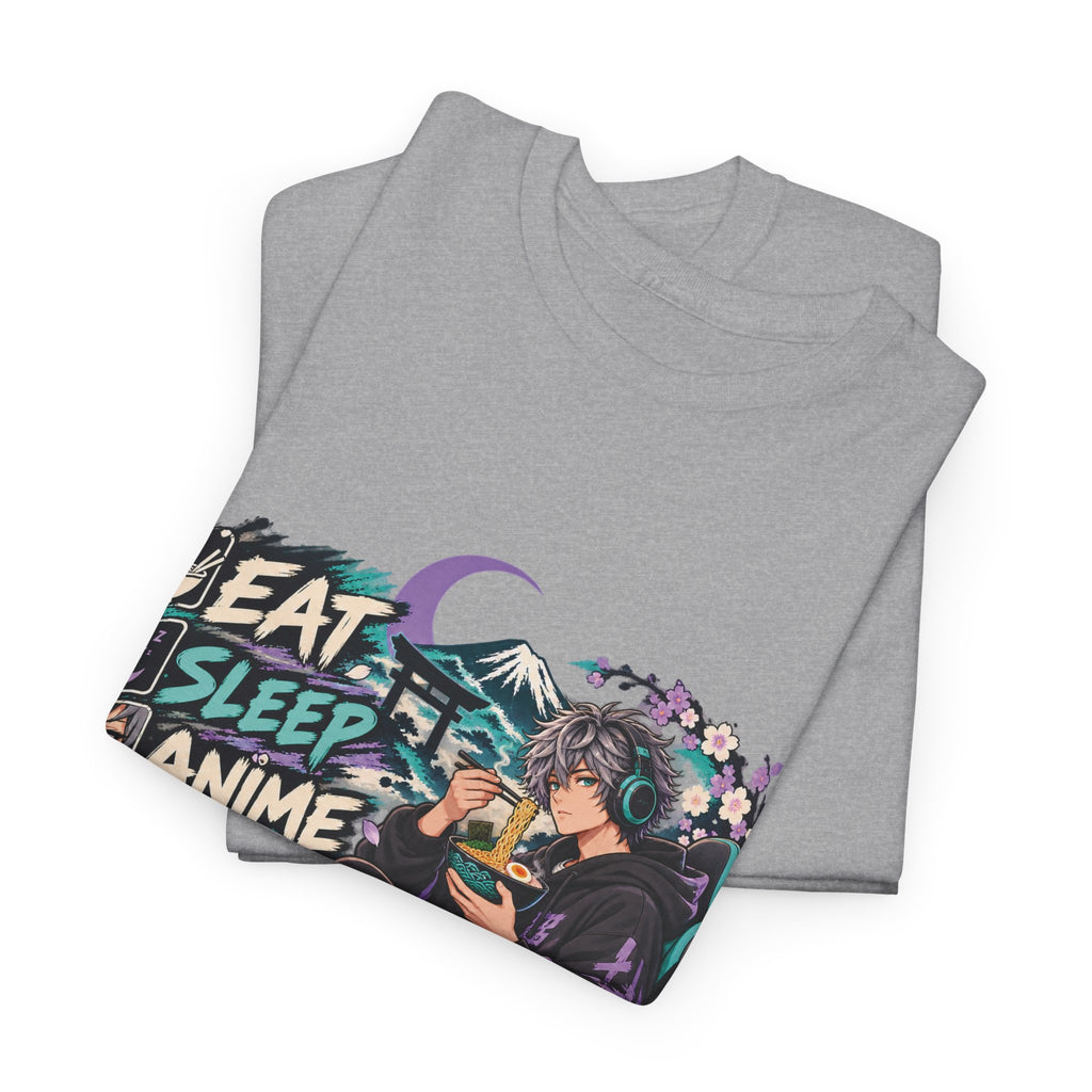 Eat Sleep Anime Gaming Repeat Video Game Graphic T-Shirt