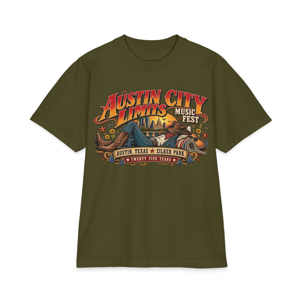 Austin City Limits Festival T-Shirt | Austin Texas Zilker Park Music Tee