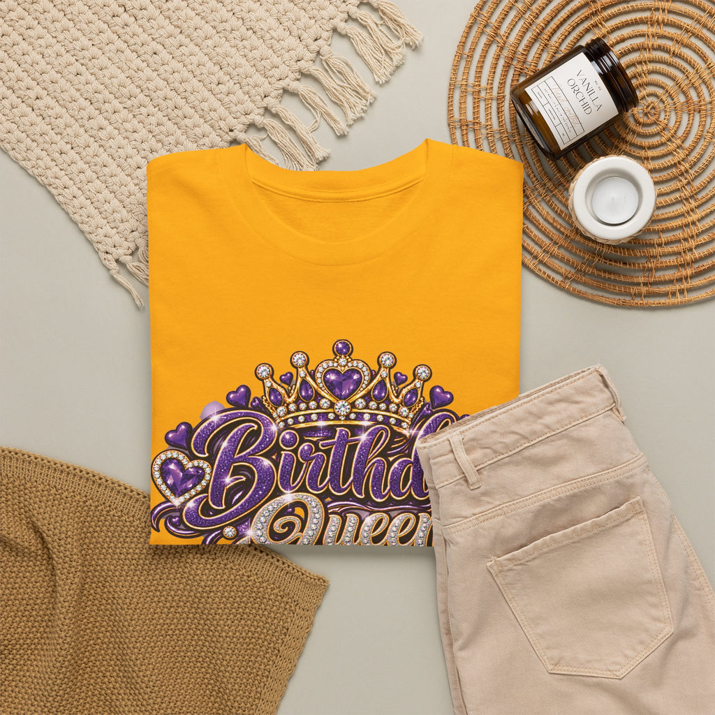 Birthday Purple Queen Graphic T-Shirt