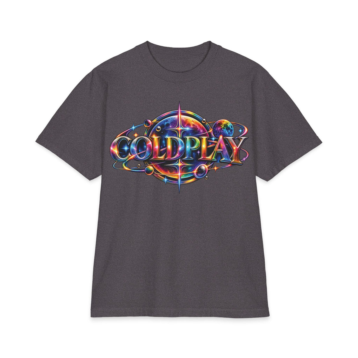 Coldplay band portrait T-Shirt | Colorful watercolor logo tee