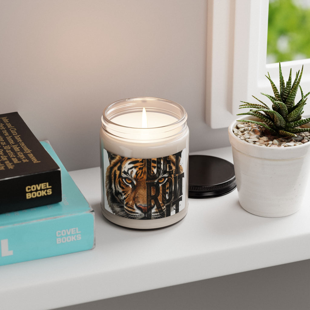 Tiger Face Graphic Candle | 9oz Soy Candle