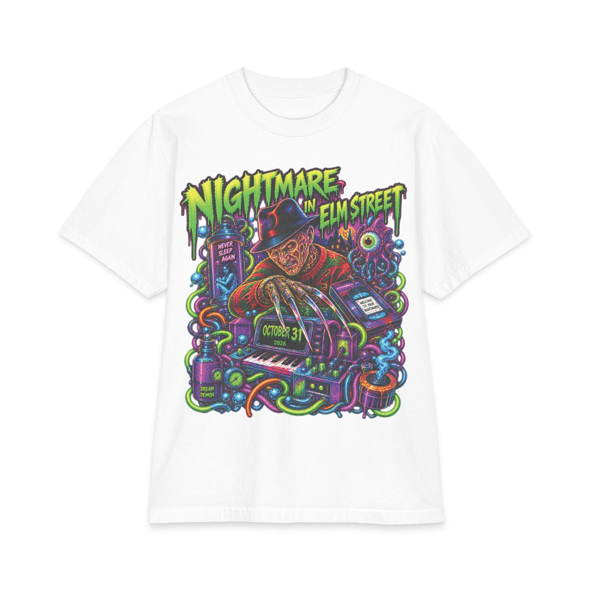 Nightmare on Elm Street Freddy Krueger T-Shirt | Horror Movie Tee