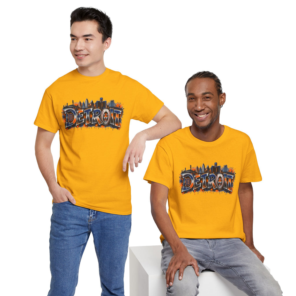 Detroit skyline graffiti T-Shirt | city skyline tee, urban street art