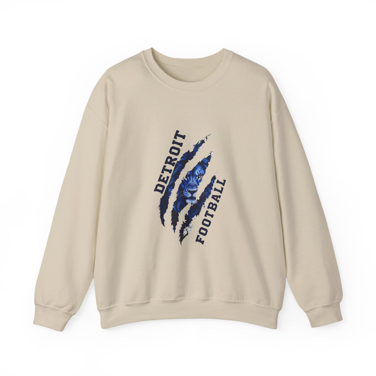 Detroit Football claw scratch design Sweatshirt | NFL fan apparel