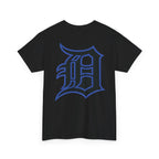 Detroit Basketball Lion Graphic Tee | Motor City D Old English Logo