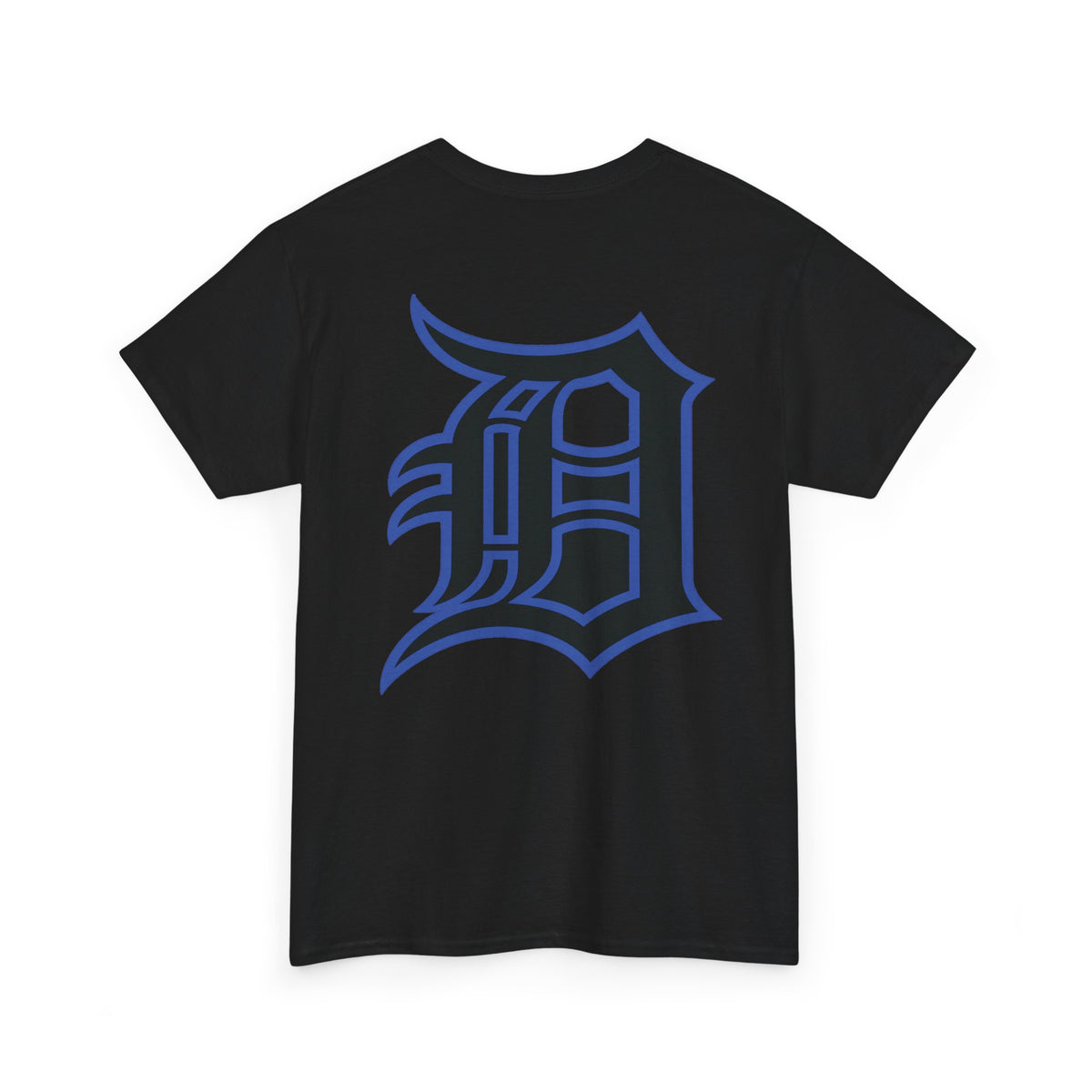 Detroit Basketball Lion Graphic Tee | Motor City D Old English Logo