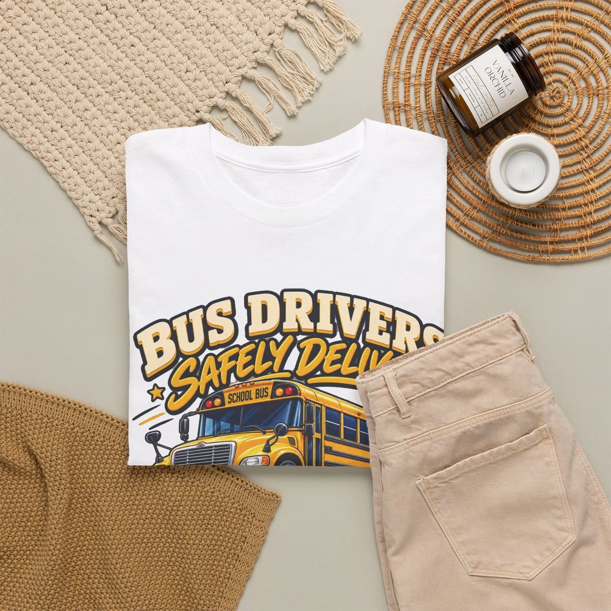 Bus Drivers Safely Deliver Futures Graphic T-Shirt
