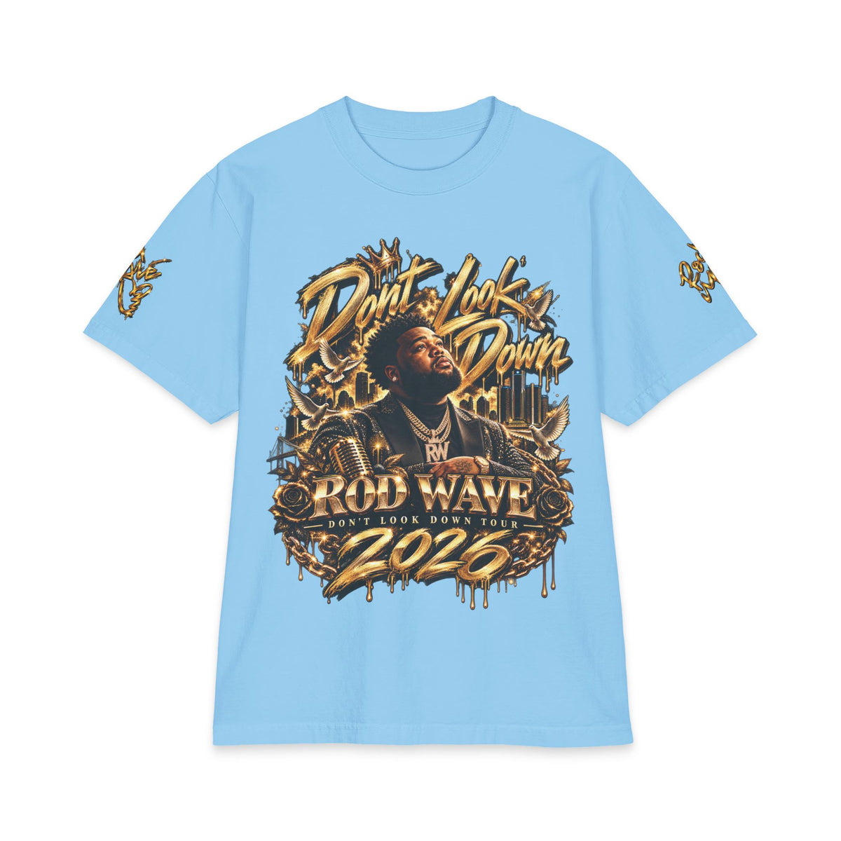 Don't Look Down Rod Wave 2026 T-Shirt | Rap Artist Graphic Tee, Tour Style