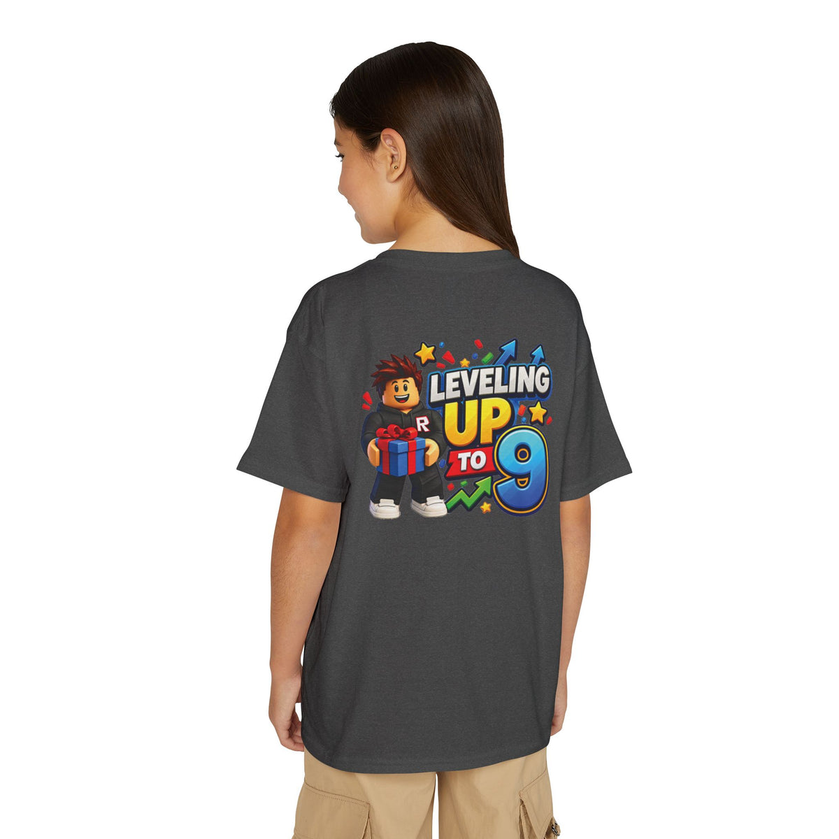 Roblox Birthday Leveling Up 9 Youth T-Shirt