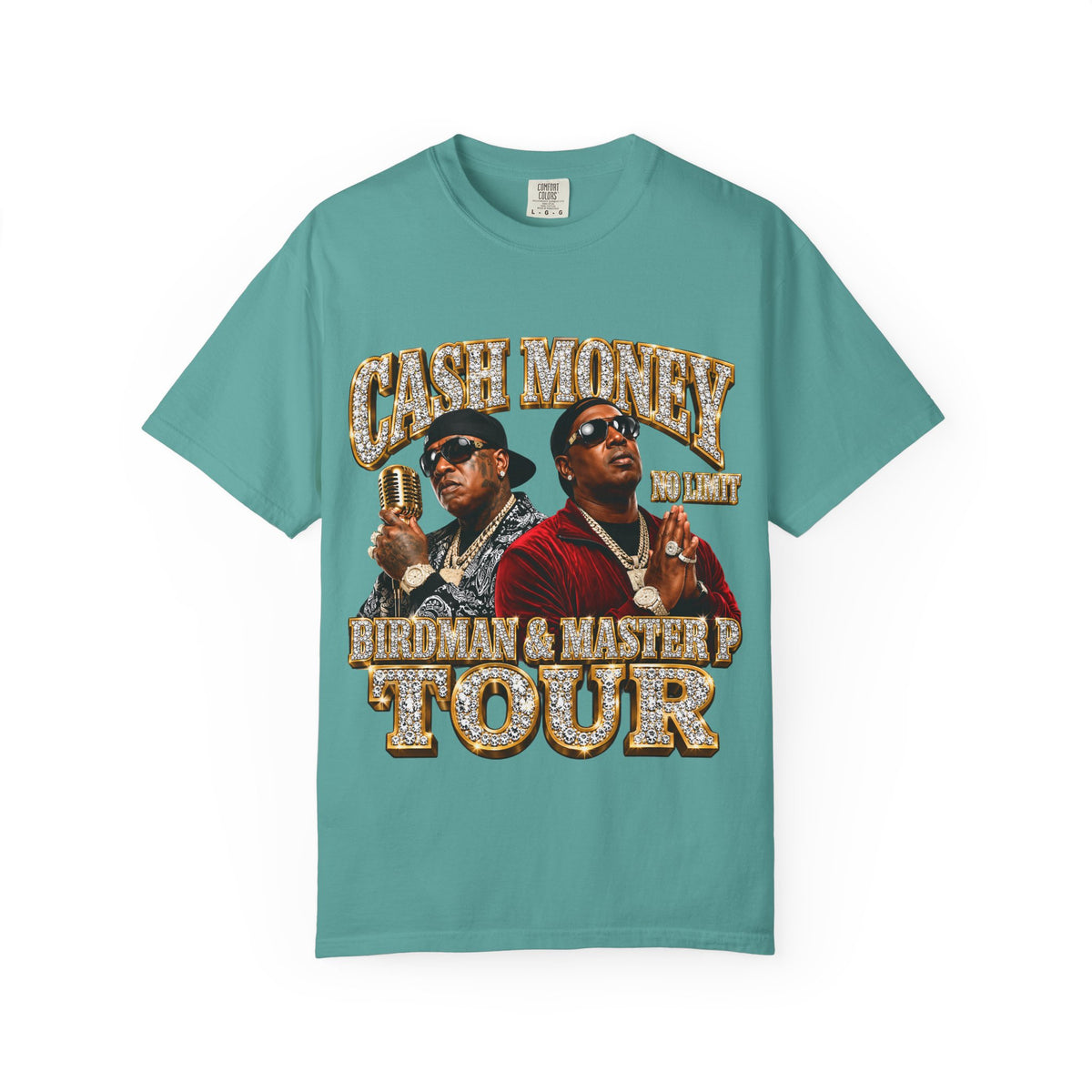 Cash Money Tour graphic T-shirt | Birdman & Master P inspired design