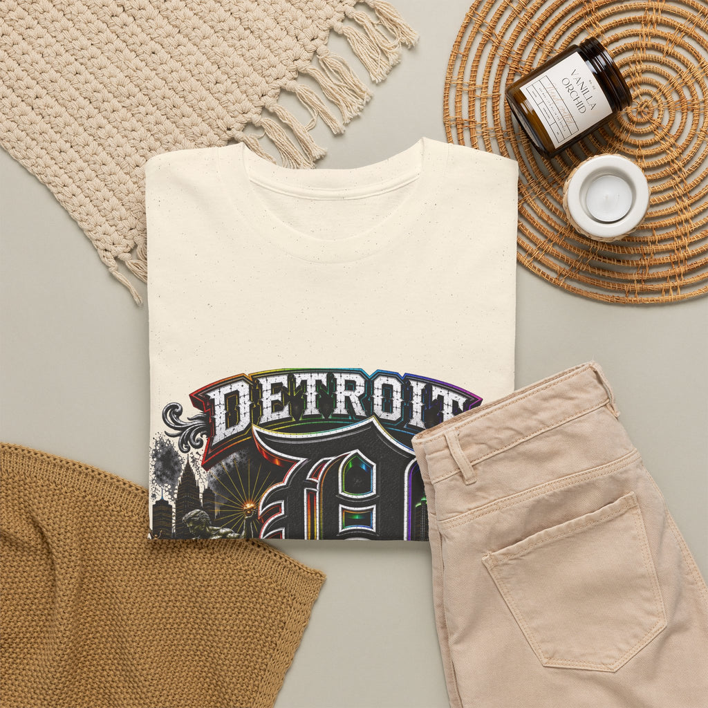 Detroit D Skyline Determined True Grit T-Shirt | City Pride Tee