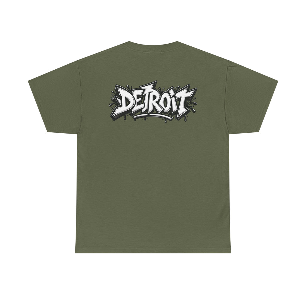 Detroit Lion Graffiti tee | Colorful Drip Lion Detroit Tee