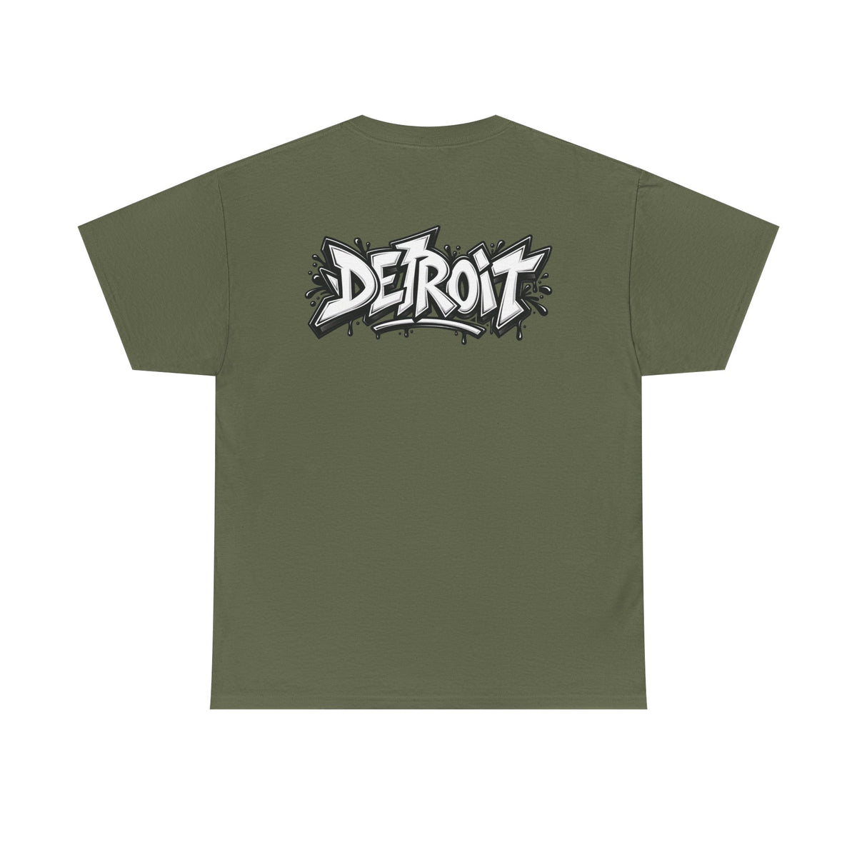 Detroit Lion Graffiti tee | Colorful Drip Lion Detroit Tee