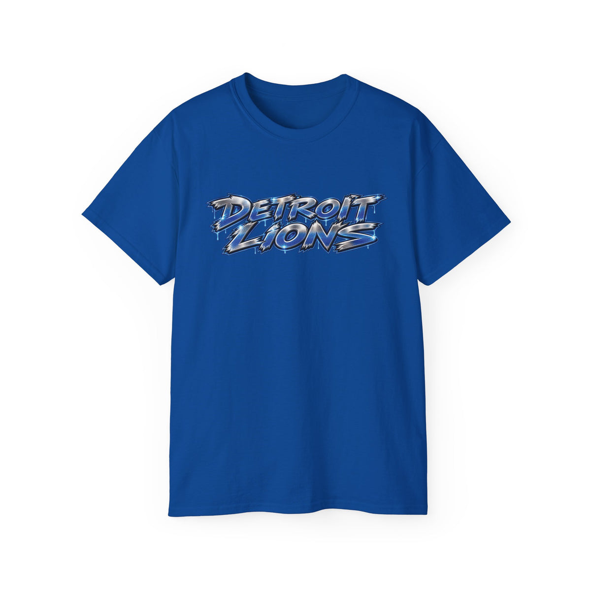 Detroit and Green Bay Rivalry Graphic Tee | Lion Ripping Green Bay Logo Back
