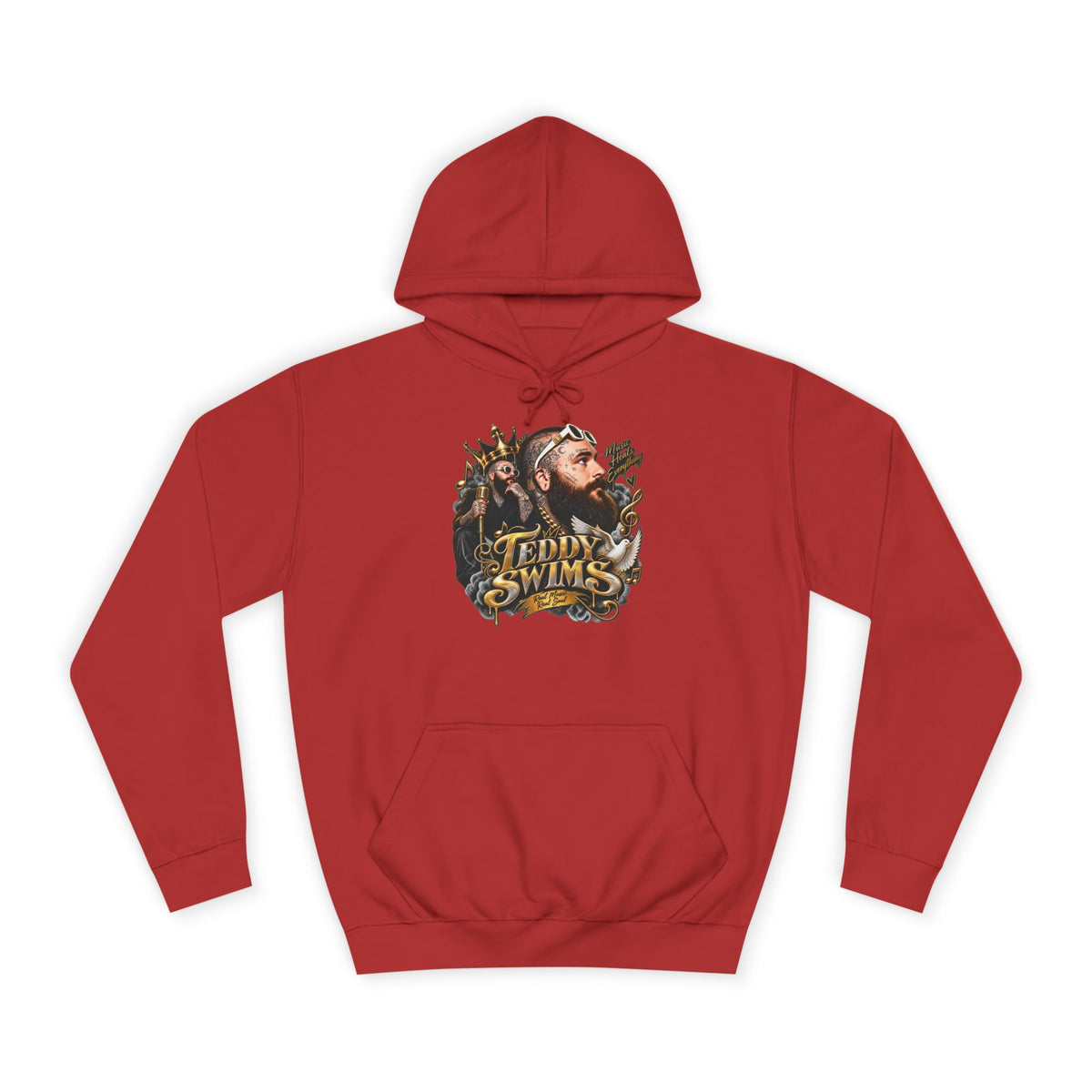 Teddy Swims Portrait Hoodie | Retro Floral Music Artist Logo