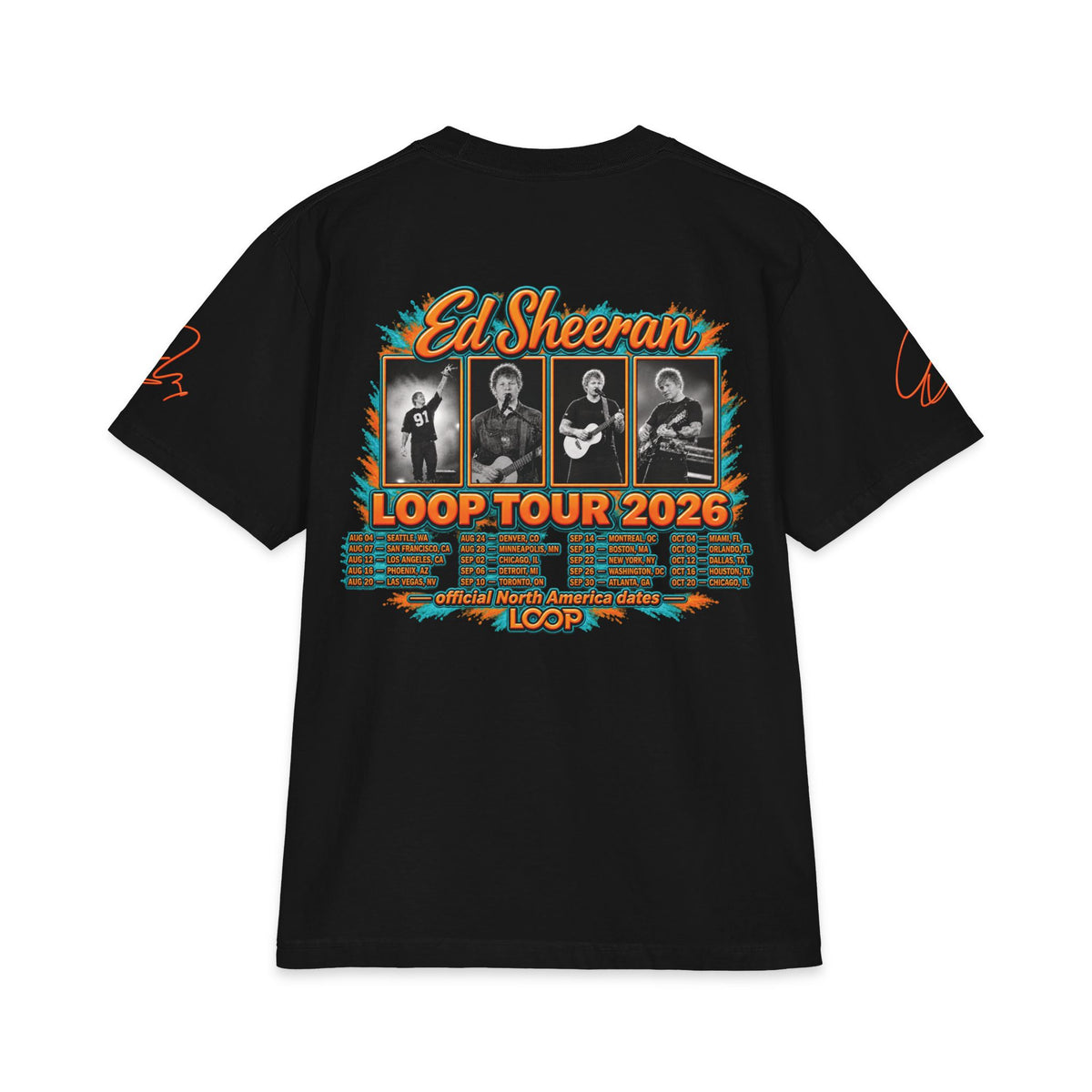 Loop Tour 2026 Ed Sheeran T-Shirt | Band Tour Tee