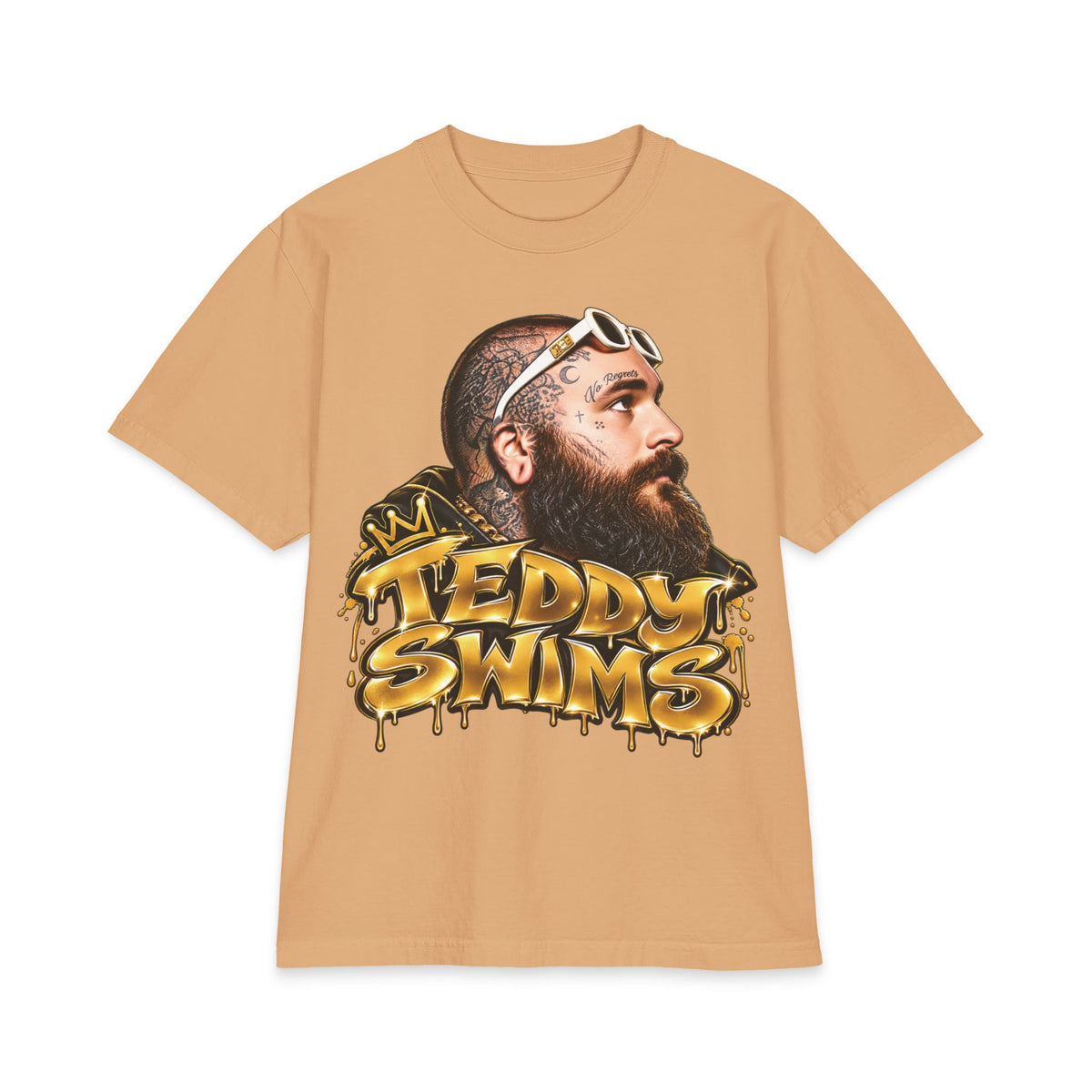 Teddy Swims Portrait Tee | Graffiti Logo T-Shirt