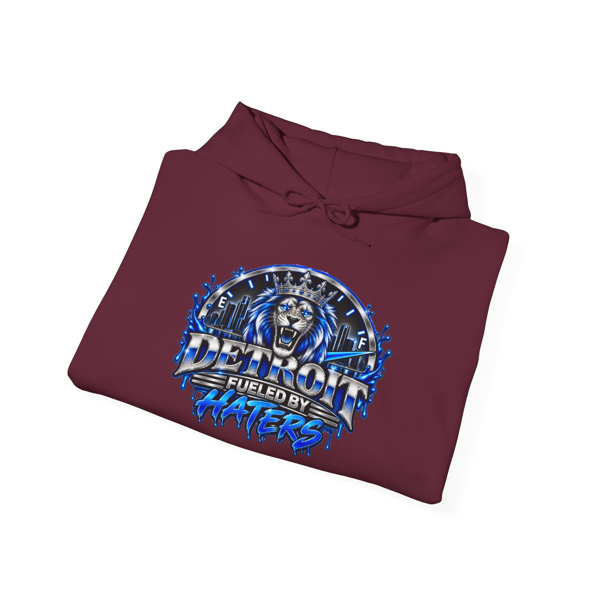 Detroit Graffiti Lion Hoodie | Detroit Drip Streetwear Sweatshirt