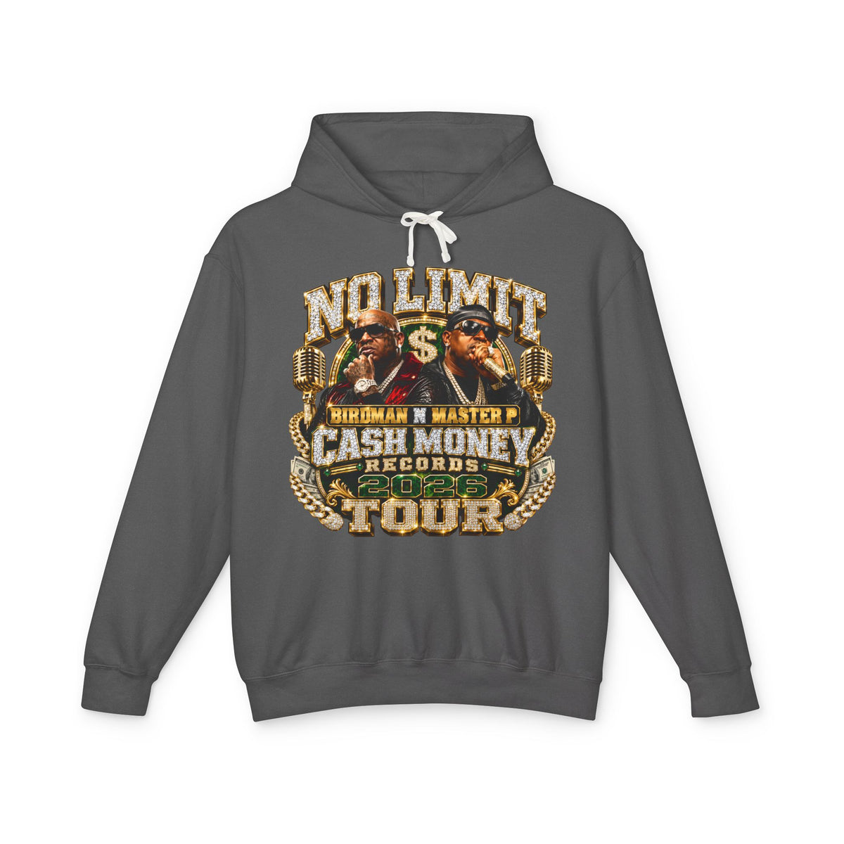 No Limit Cash Money Tour Hoodie | Vintage Rap Tour Graphic Hoodie