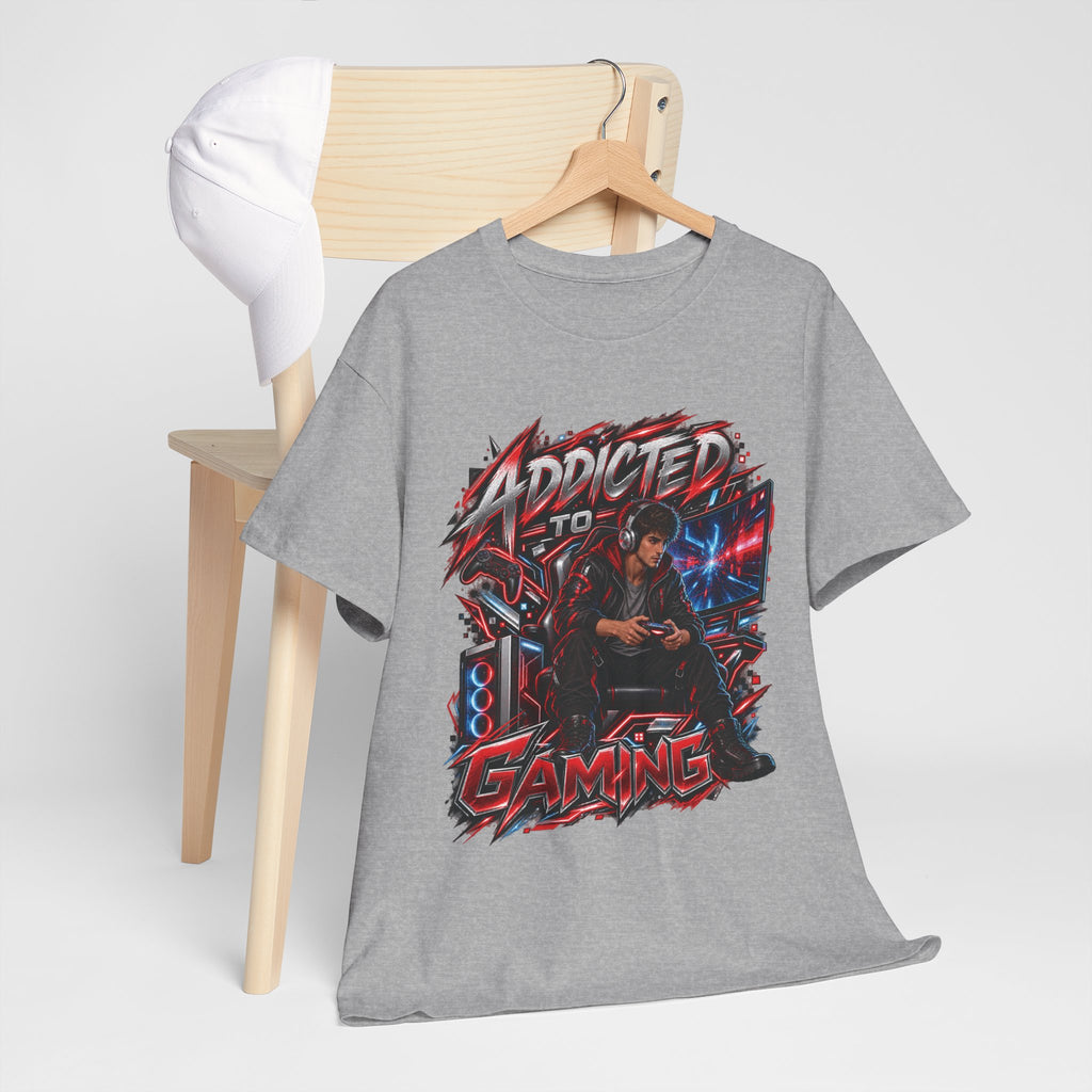 Addicted to Gaming Graphic T-Shirt