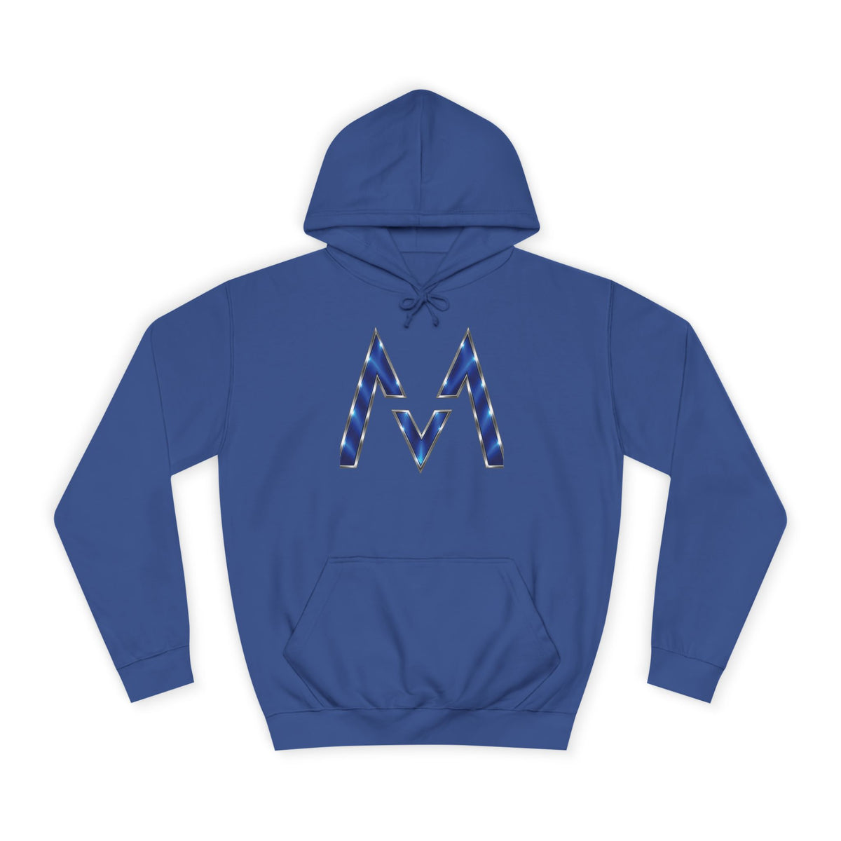 Blue M Chevron Logo Hoodie | Maroon 5 Band Photo Signature Back Hoodie