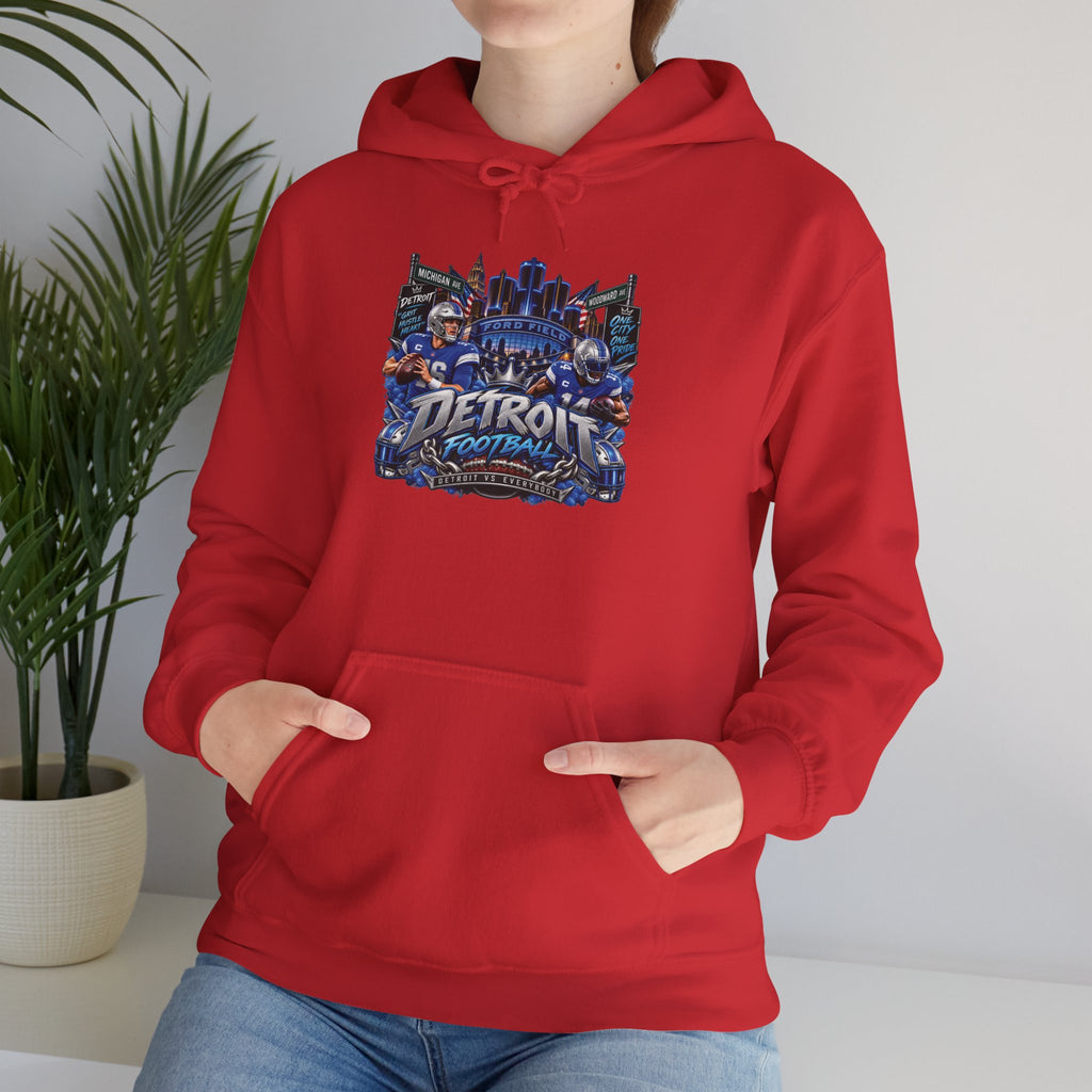 Detroit Skyline Collage Hoodie | Motor City Landmarks sweatshirt