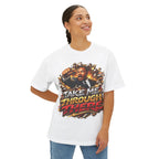 Martin Luther King Take Me Through There graphic Tee | Retro Action Movie Illustration