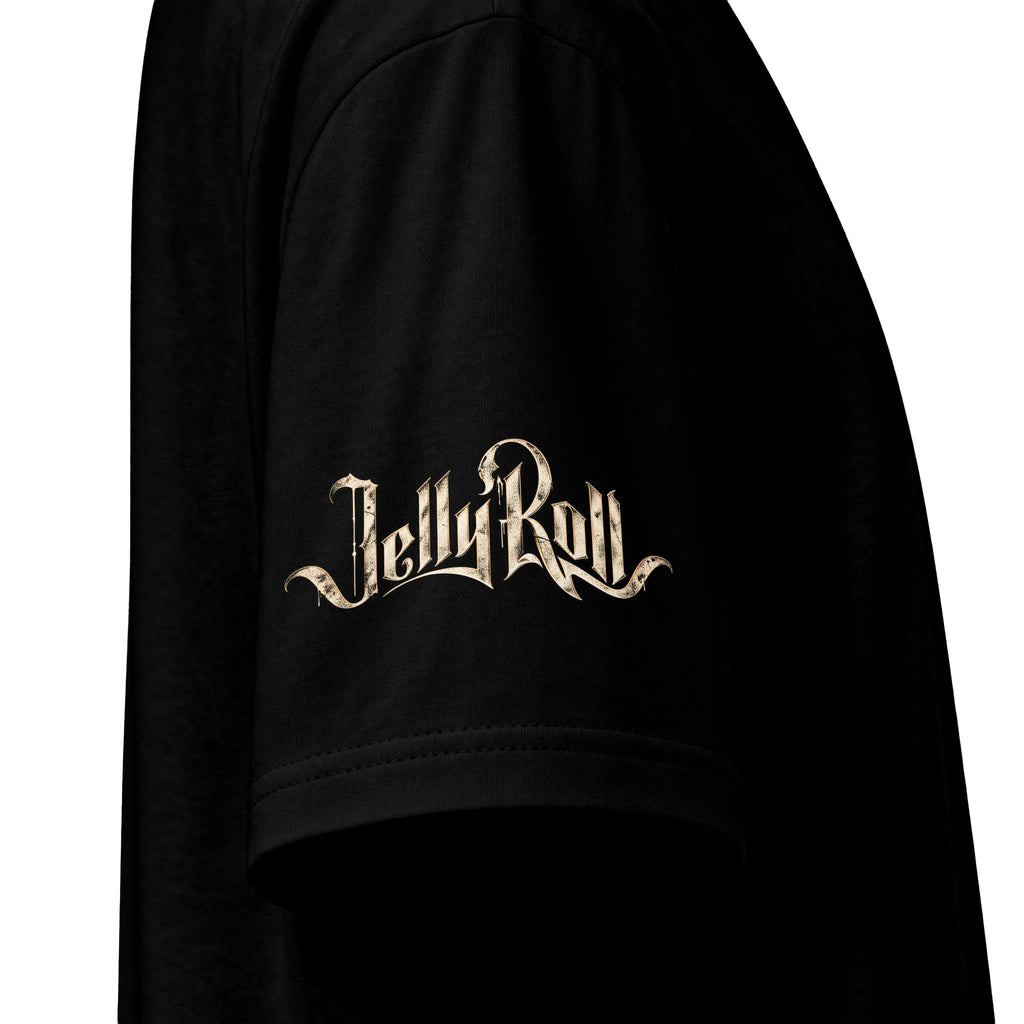 Jelly Roll portrait graphic T-Shirt | rapper collage tee