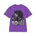 10 Years of 6lack Tour graphic T-Shirt | Number 6 back design