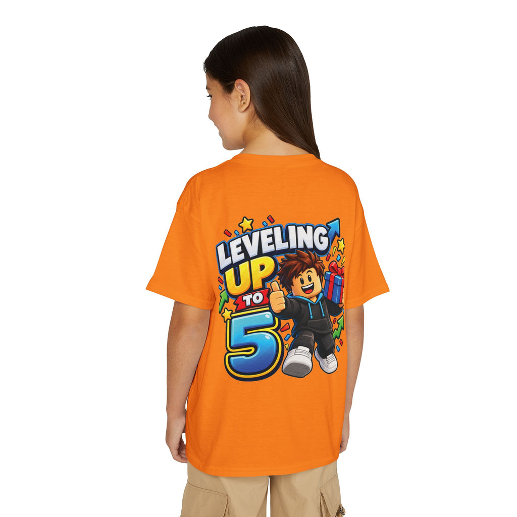 Roblox Birthday “Leveling Up to 5” Youth T-Shirt
