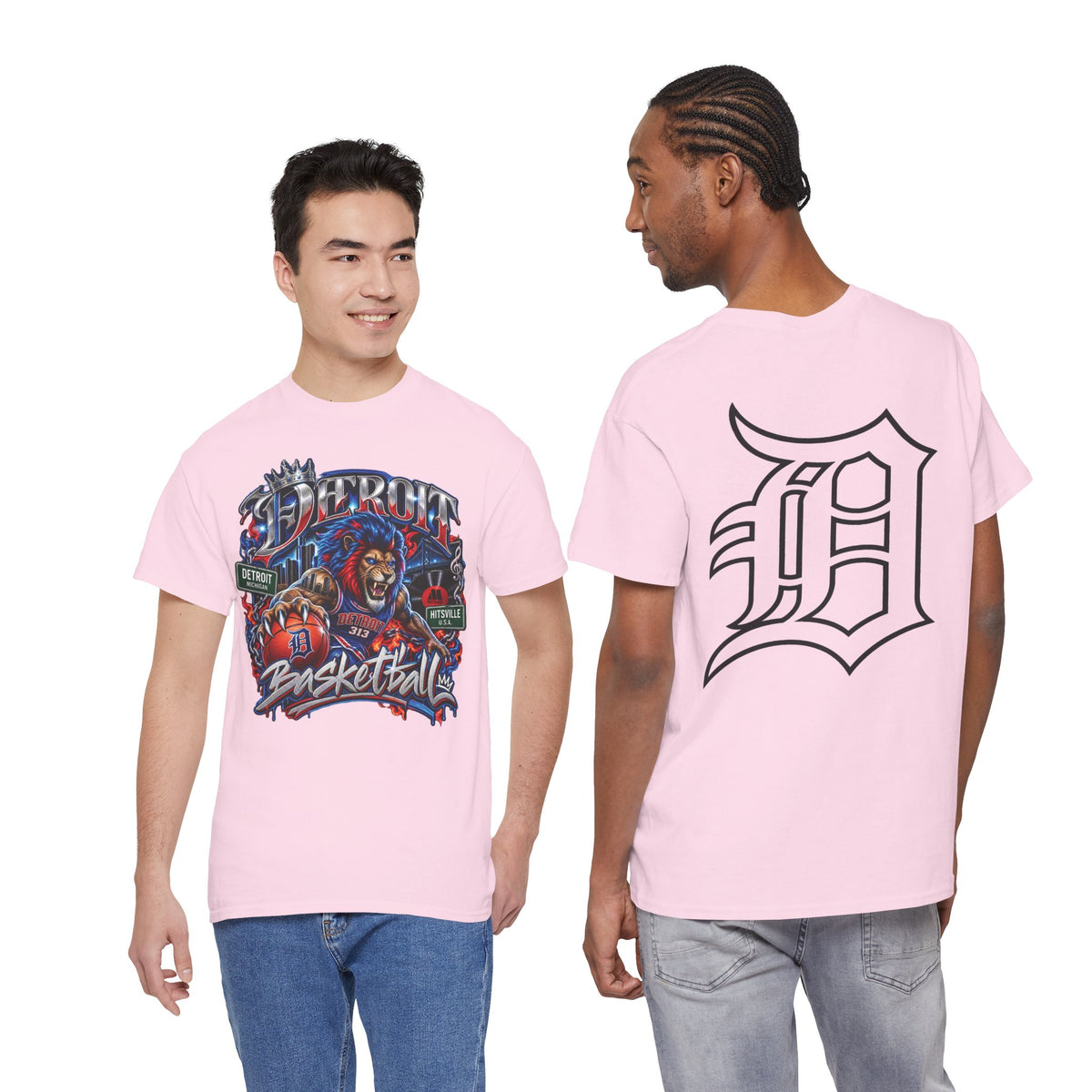 Detroit Basketball Tee | Motor City D Logo Shirt, Basketball Graphic
