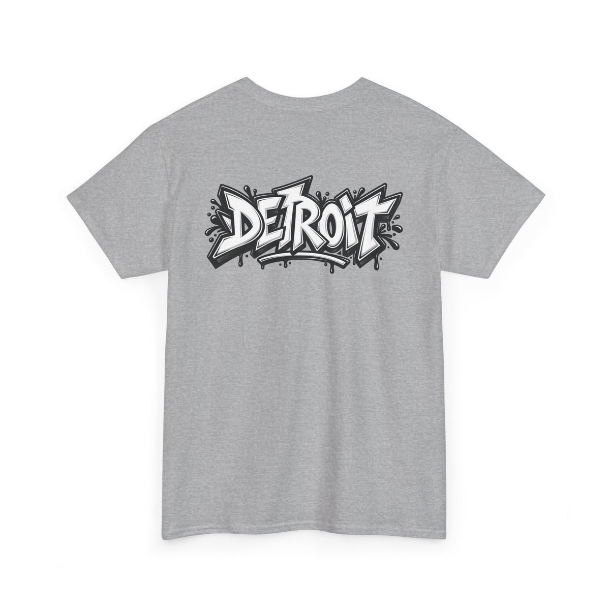 Detroit Lion Graffiti tee | Colorful Drip Lion Detroit Tee
