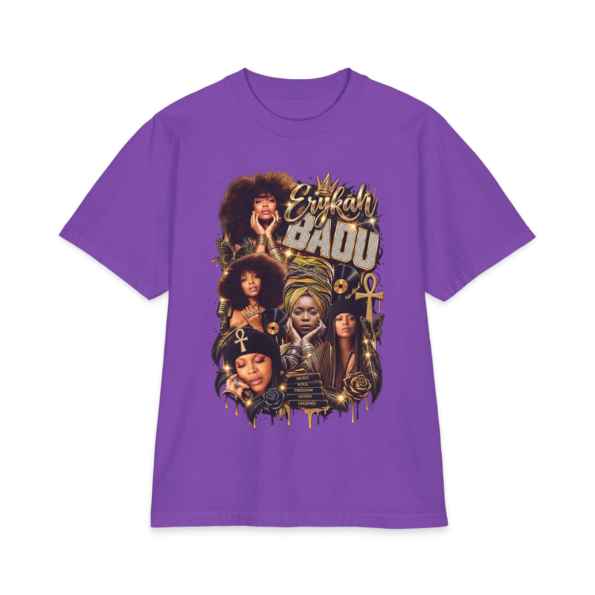Badu Afro Queens Collage T-Shirt | Retro Soul Portraits