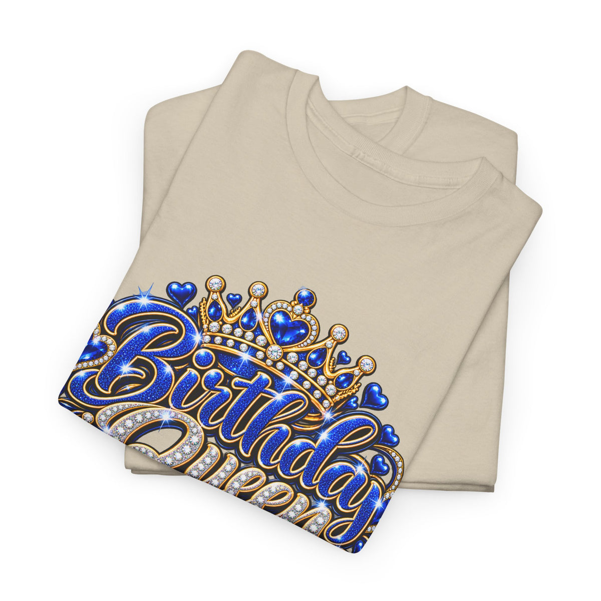Birthday Blue Queen Crown Graphic Tee