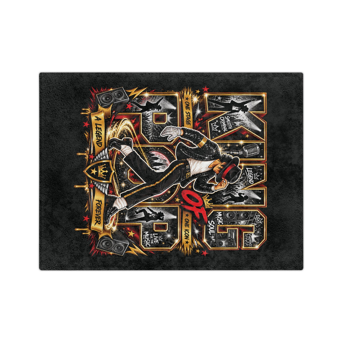 King of Pop Michael Jackson Dance Velvet Blanket | Music Legend Throw