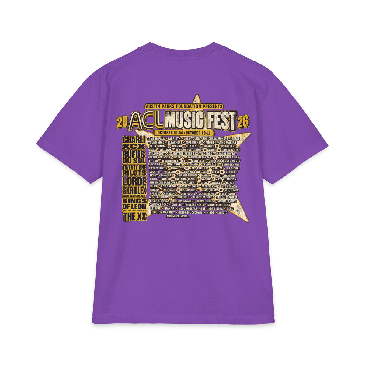 Austin City Limits Music Festival T-Shirt | ACL Zilker Park Lineup Tee