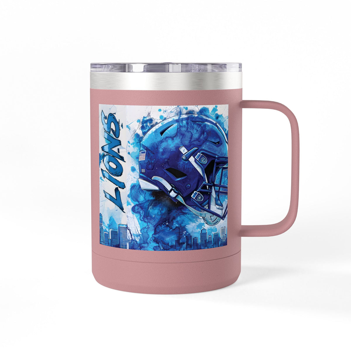 Blue Football Helmet Lions mug | 15oz Tumbler