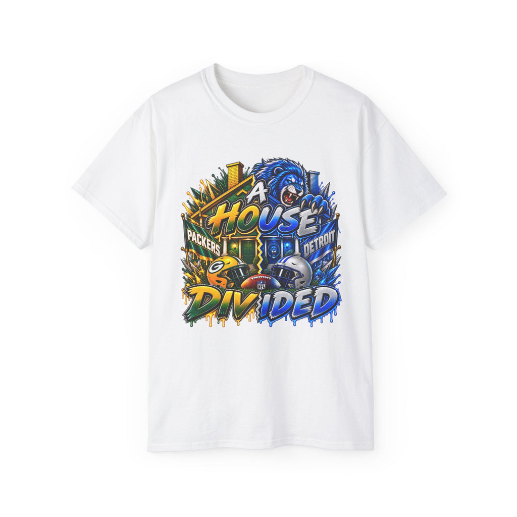 A House Divided Detroit vs Green Bay T-Shirt | Football Rivalry Tee