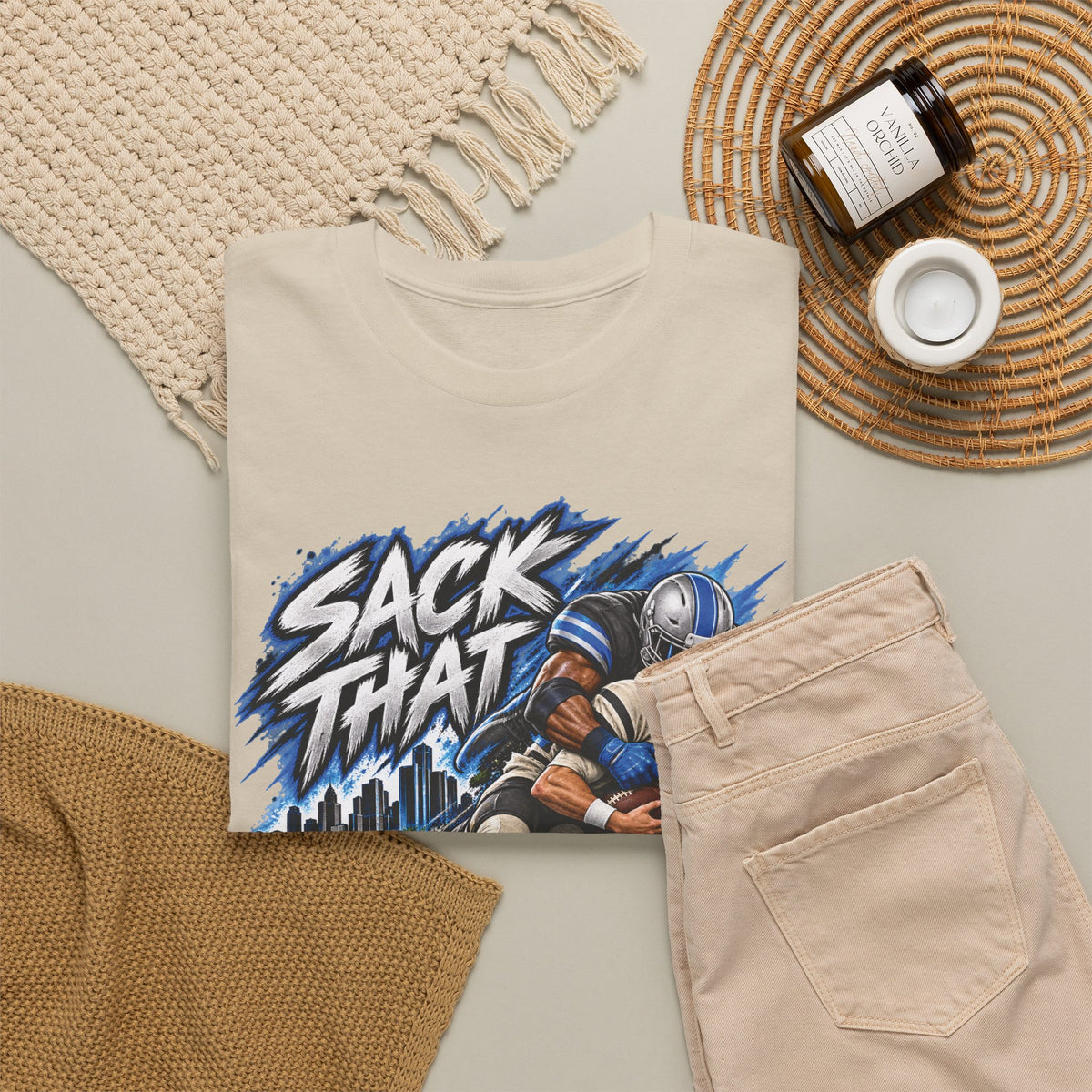 Sack That MF Lions football Graphic T-Shirt