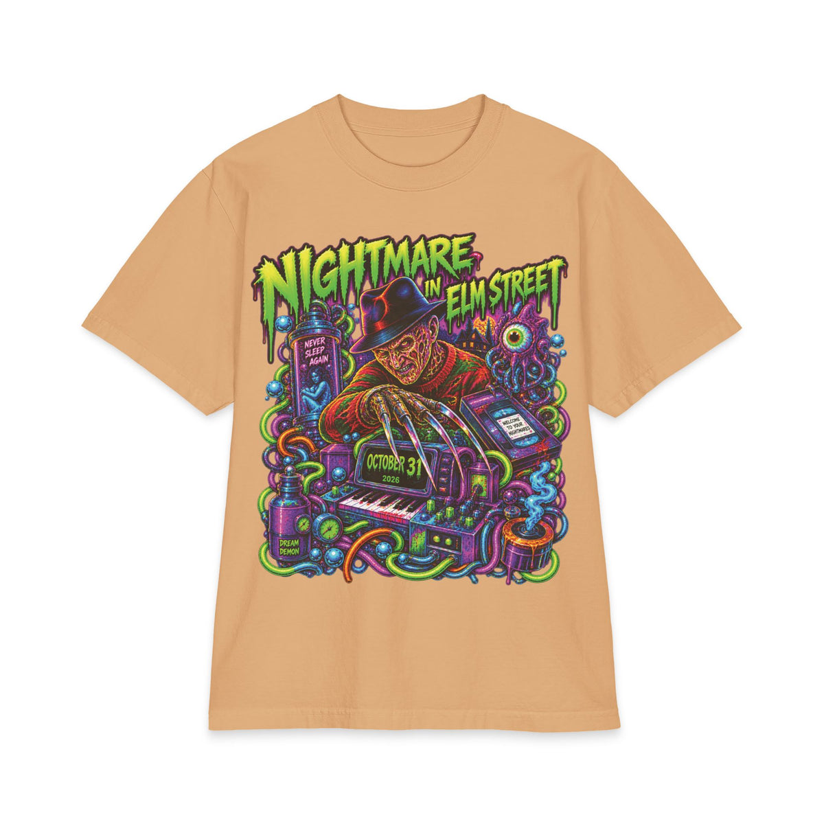 Nightmare on Elm Street Freddy Krueger T-Shirt | Horror Movie Tee