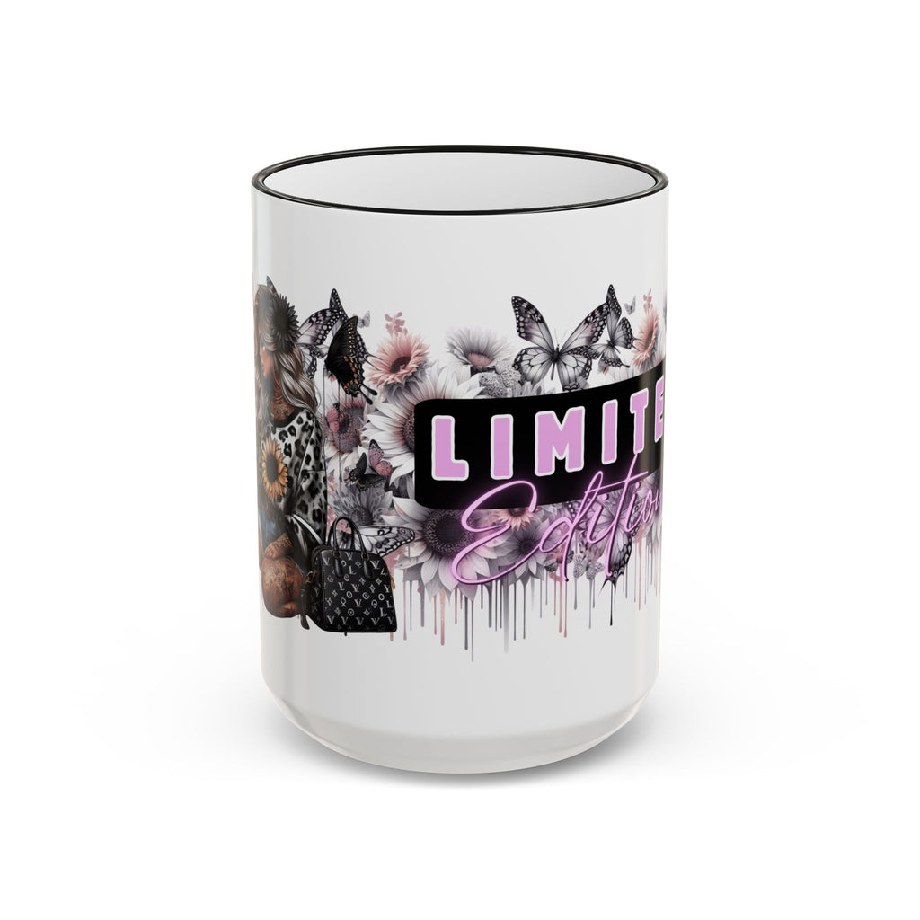 Limitless Beauty Mug | Accent Rim & Handle Ceramic Coffee Cup