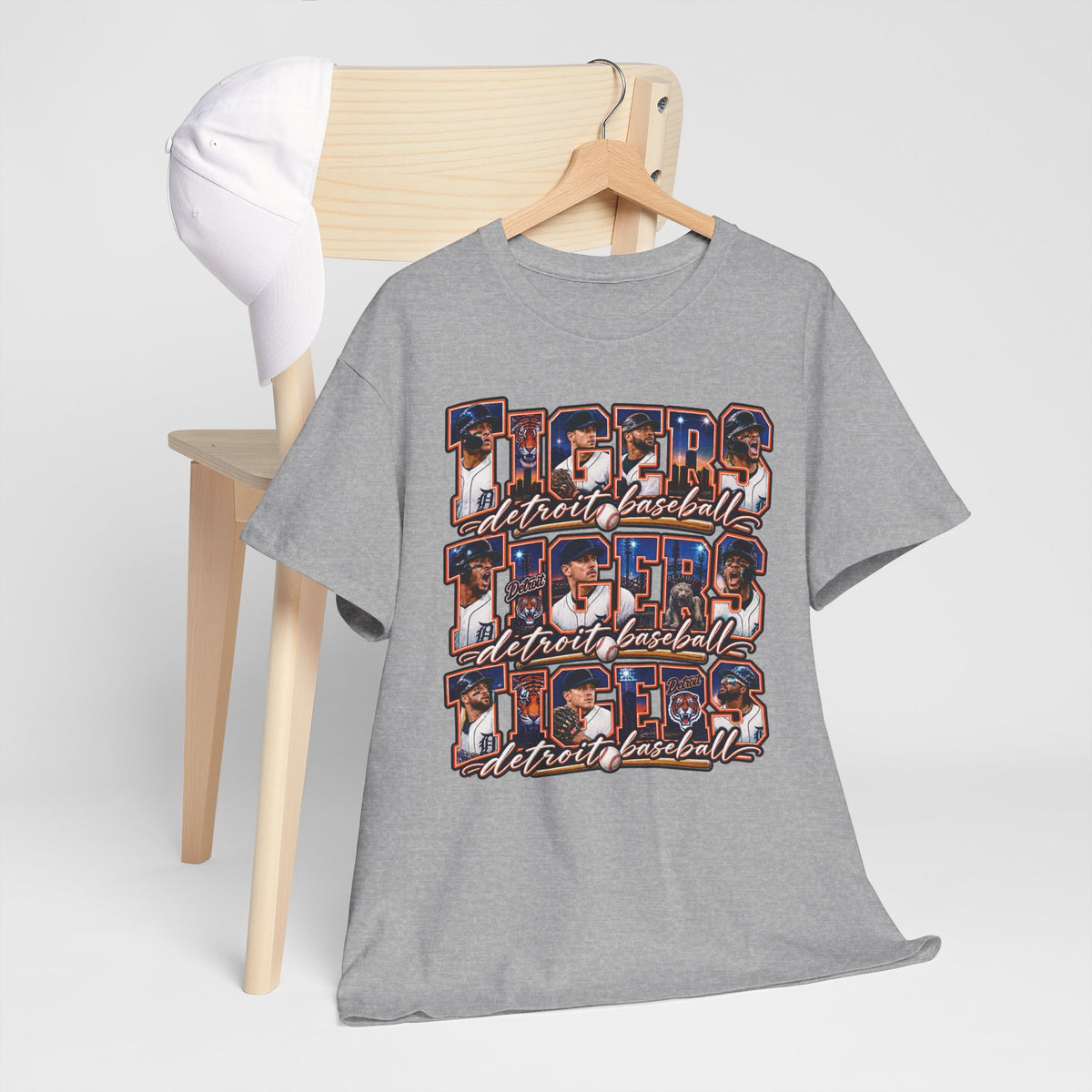 Tigers Street Baseball T-Shirt | Vintage Sports Lettering