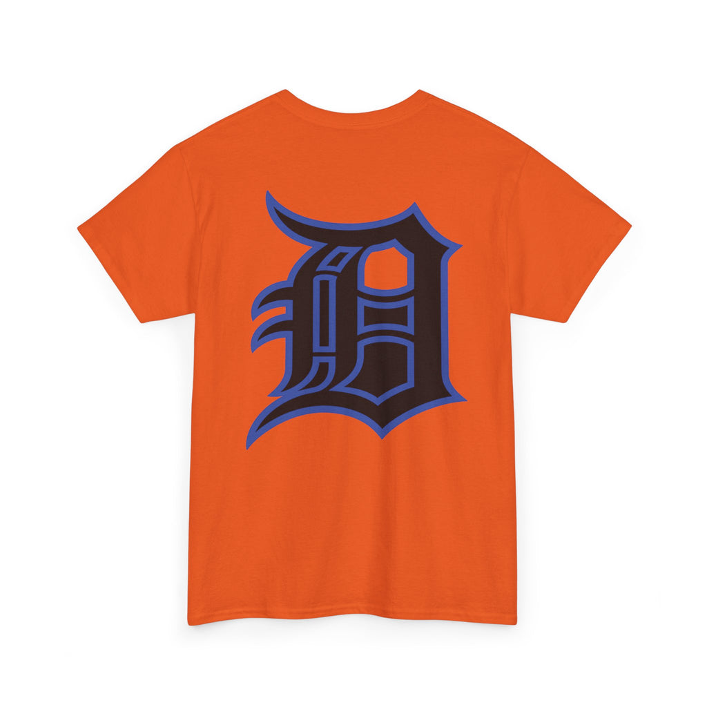 Detroit Basketball Lion Graphic Tee | Motor City D Old English Logo