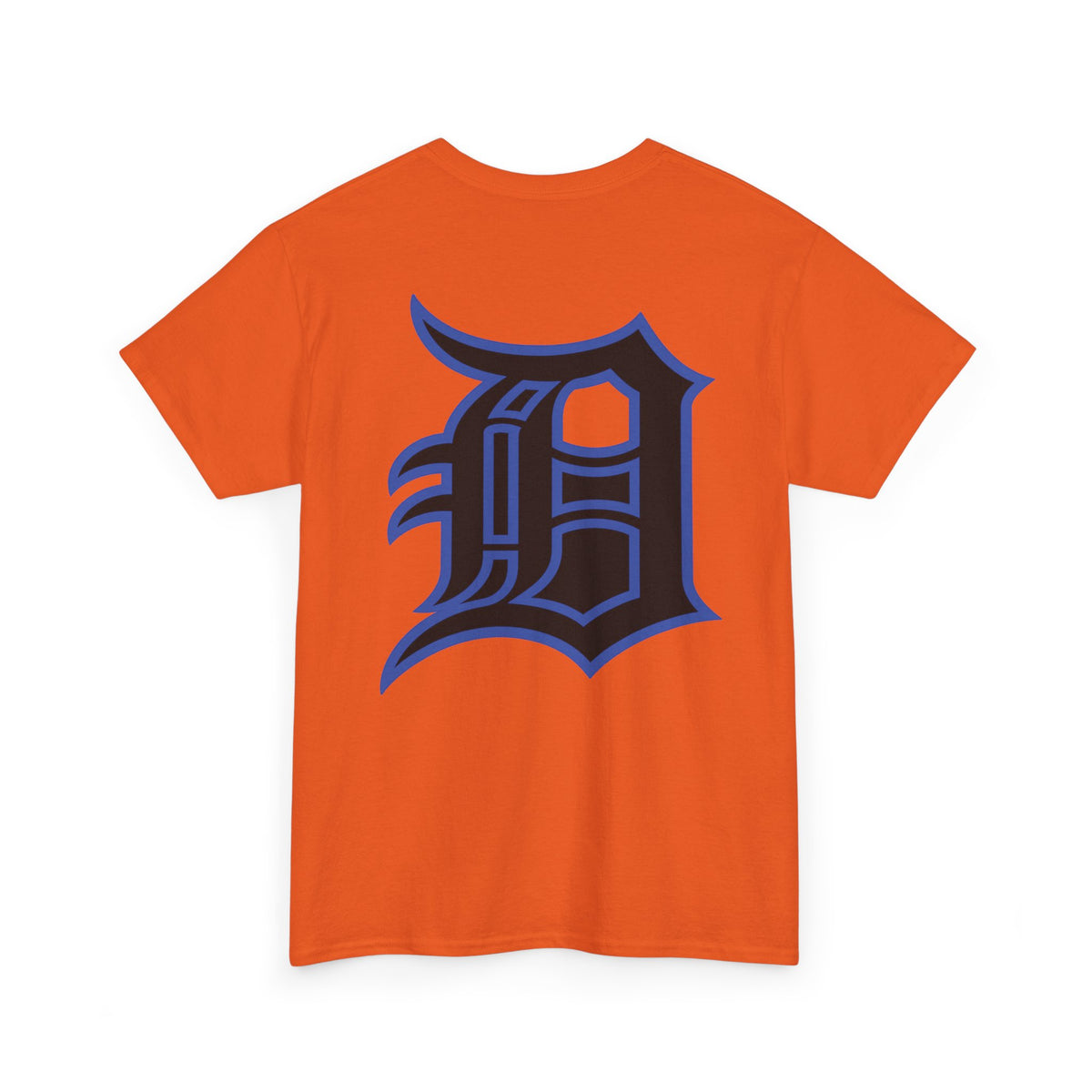 Detroit Basketball Lion Graphic Tee | Motor City D Old English Logo